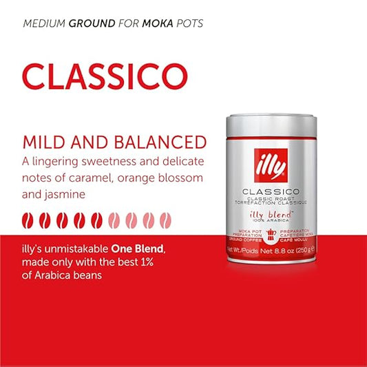 illy - Classic roasted and ground coffee 250 gm