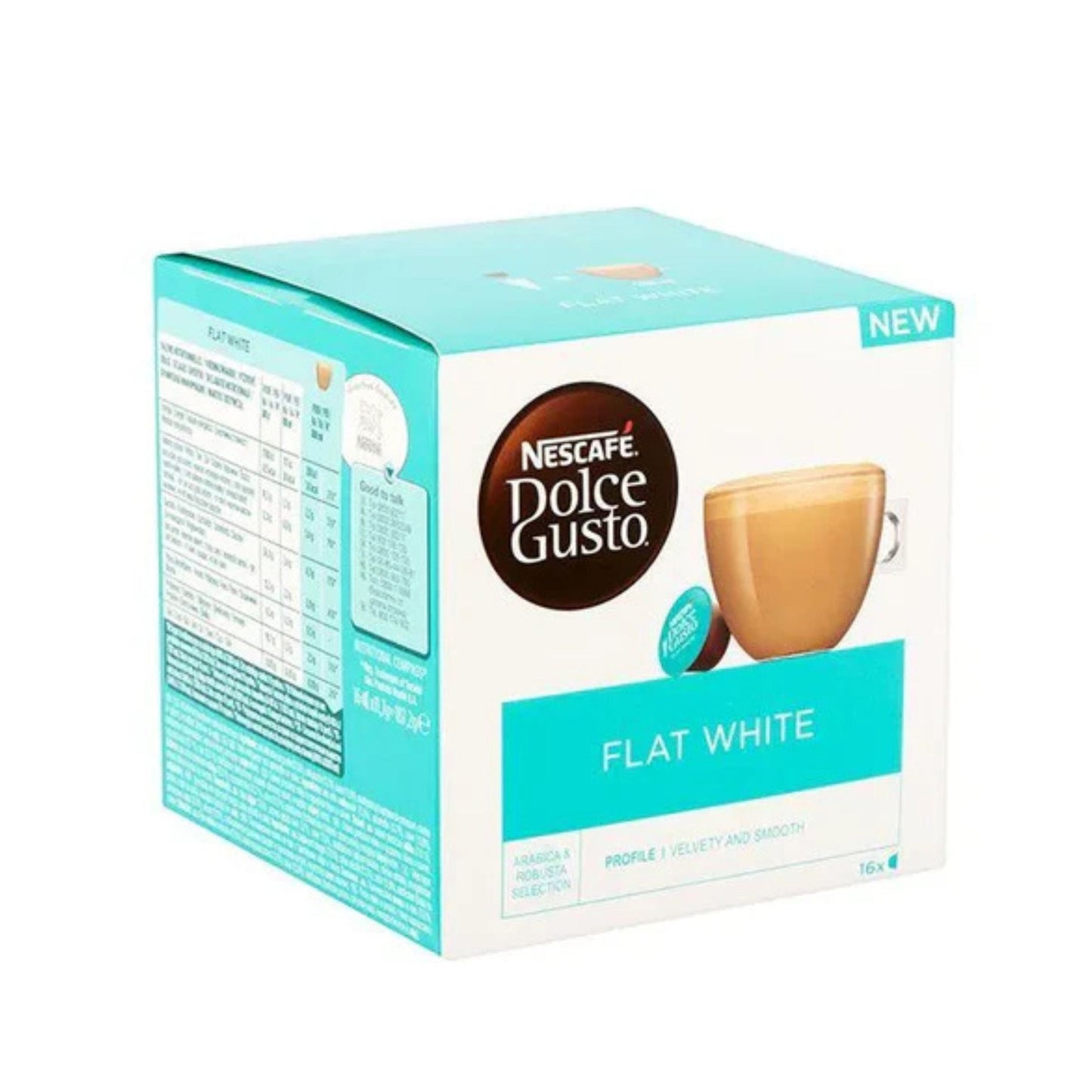 Nescafe Flat White Dolce Gusto Coffee Capsules - 16 Capsules