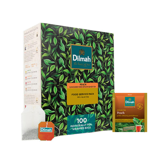 Dilmah Peach Black Tea 100 Bags
