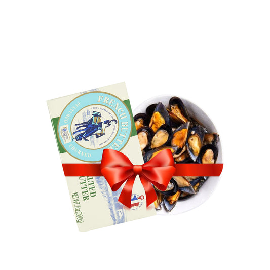 Half Shell Mussels 1 kg & Isigny Sainte-Mère butter 200 gm
