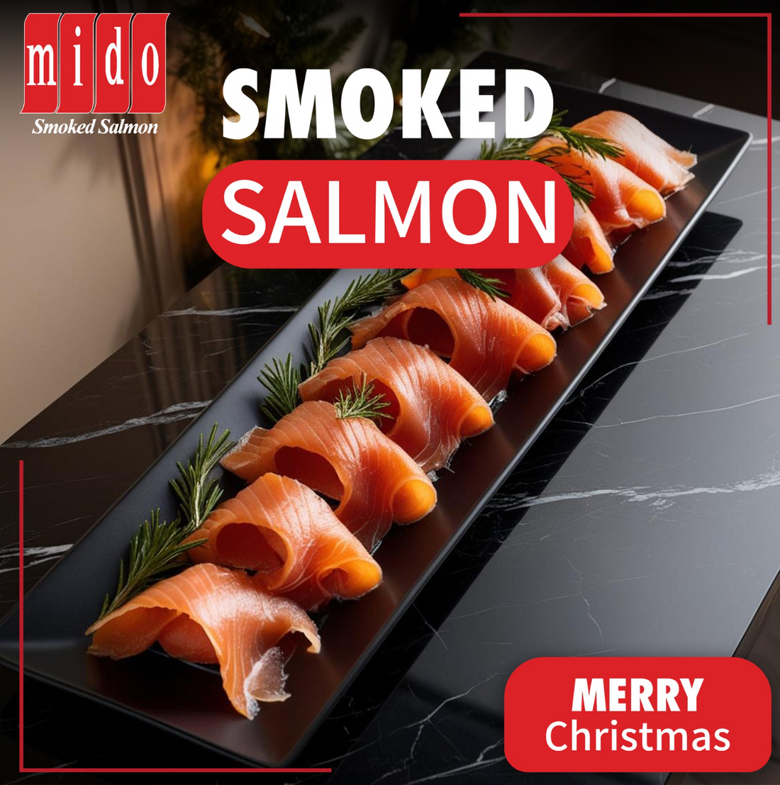 Celebrate Christmas with the rich flavors of premium salmon and seafood