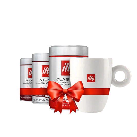 Brewing Excellence Bundle (3 tins of 250gm with illy mug)