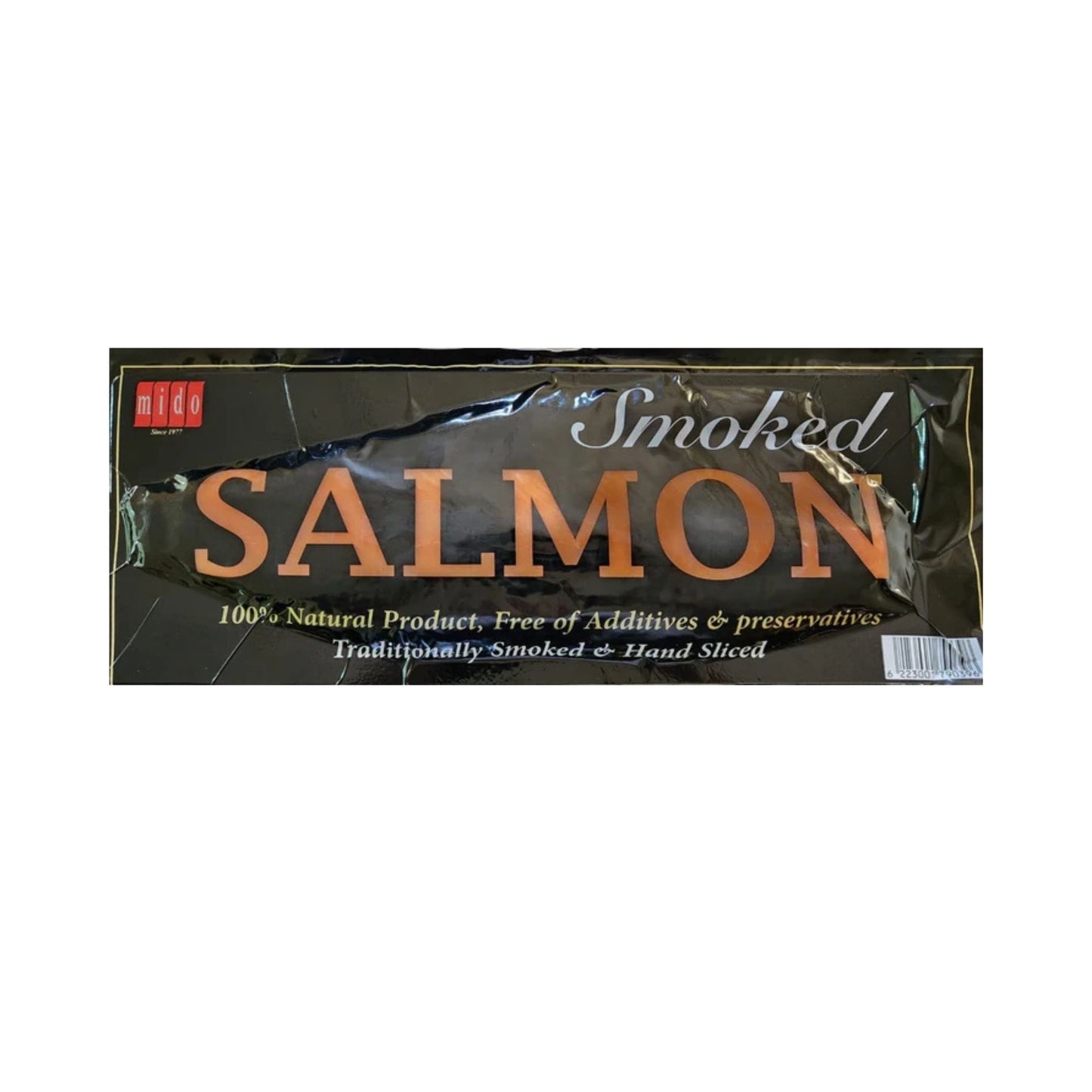 Smoked Salmon Pre-Sliced Skin on 1.050 g