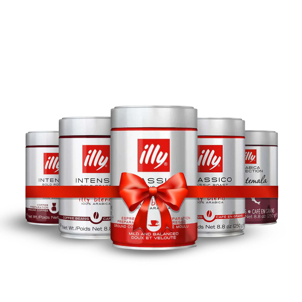 illy bundle 250gm x 5 tins