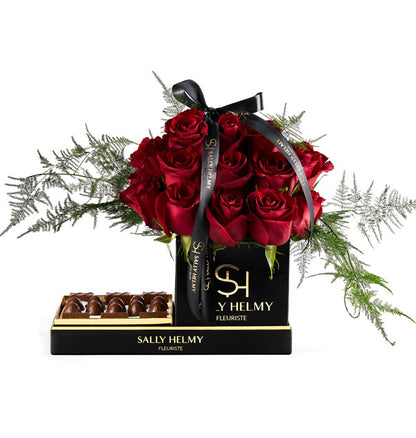 Admire Flowers With Chocolate