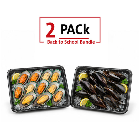 Mussels bundle ( 1 kg full shell+1 kg half shell)