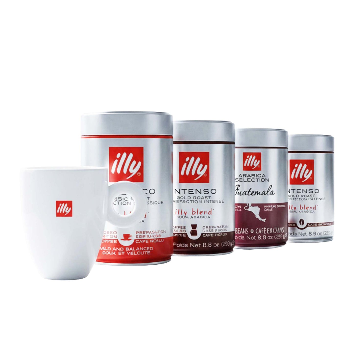 Brewing Excellence Bundle (4 tins of 250gm with illy mug)