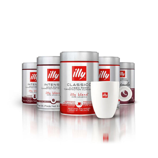 Brewing Excellence Bundle (5 tins of 250gm with illy mug)